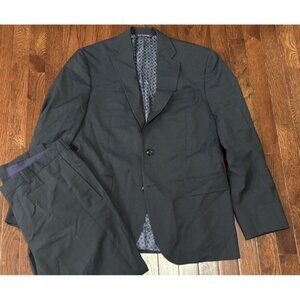Ted Baker Endurance Suit 40 Blue W/check, Roger ct See Flaw